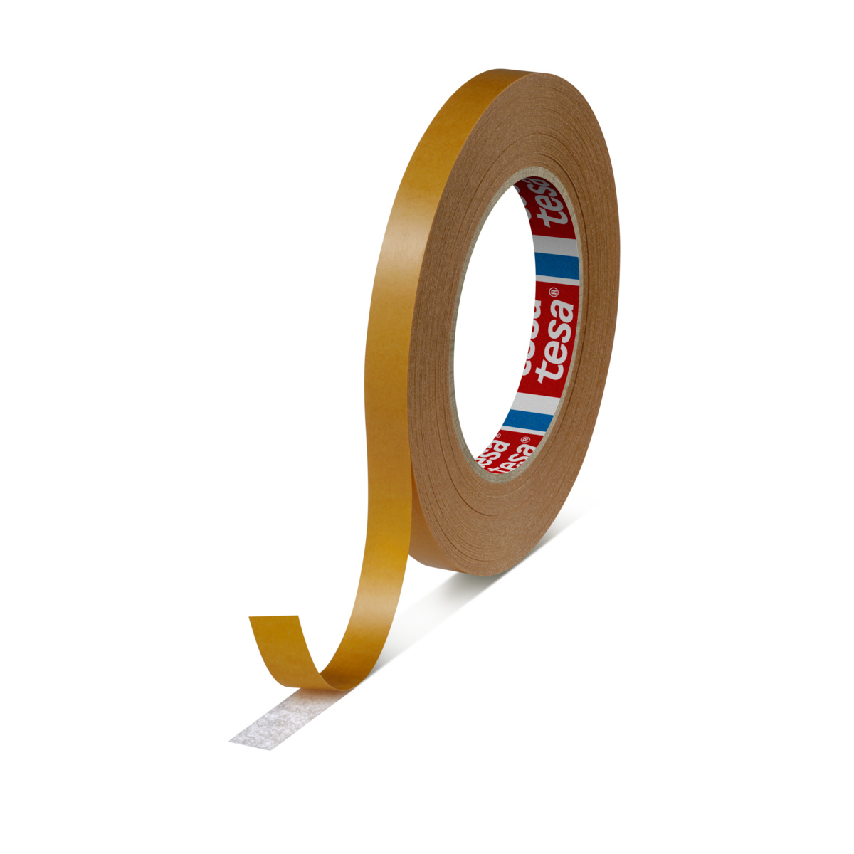 Tesa 51570-00004-00 51570 Brown Double Sided Tape, 0.11 mm Thick, 13N/cm, Non-Woven Backing, 12mm x 50 m