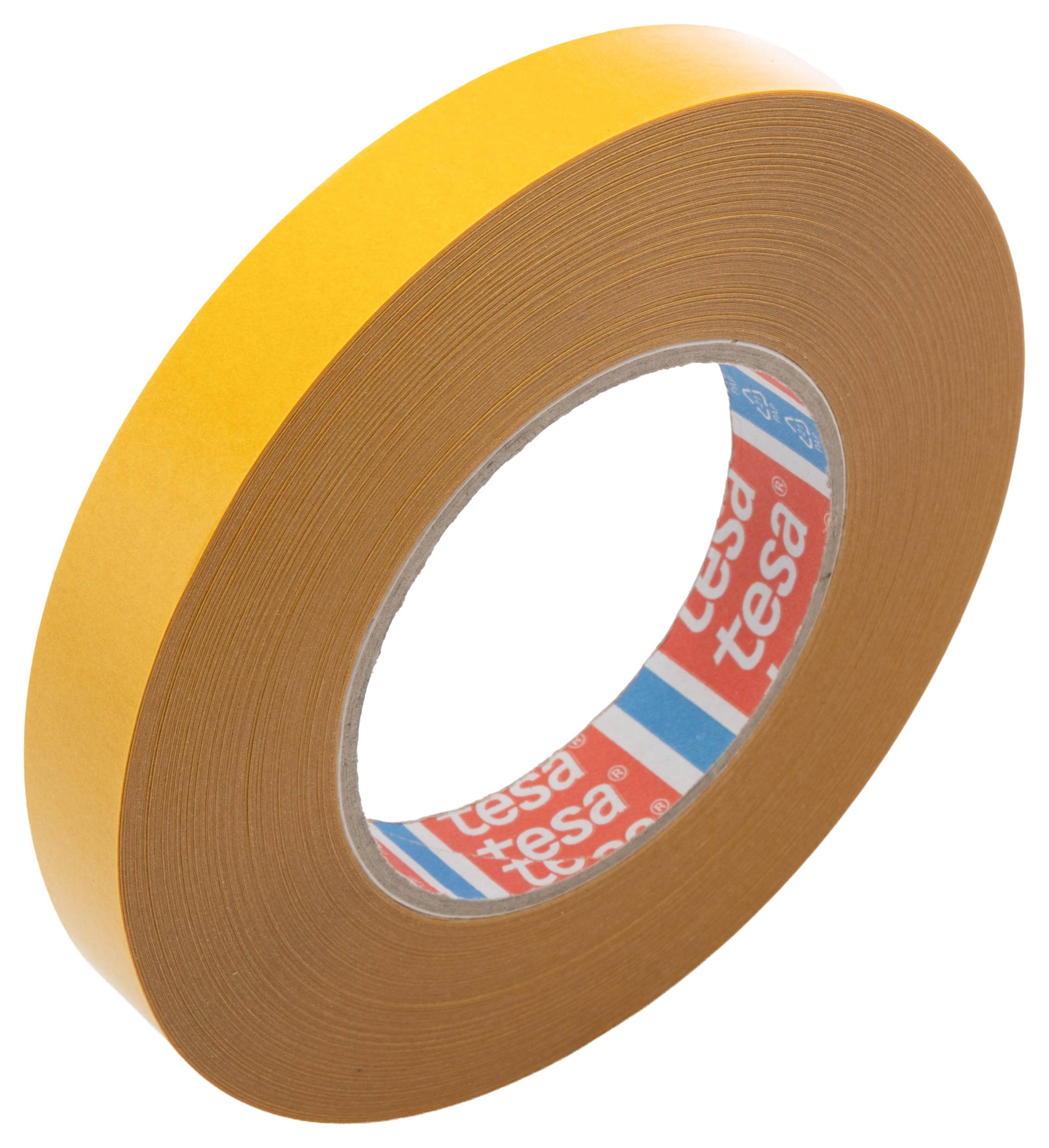 Tesa 51571 Tesa 51571 Translucent Double Sided Cloth Tape, 0.16 mm Thick, 13N/cm 9N/cm, Non-Woven Backing, 19mm x 50 m