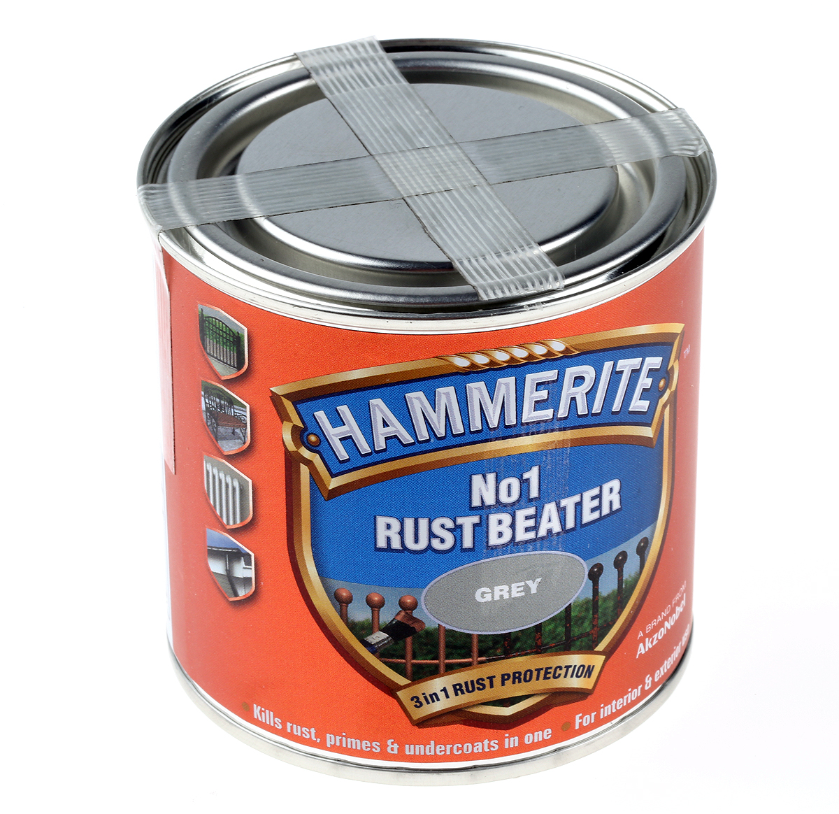 Hammerite No1 Rust Beater Paint in Smooth Grey, 250 ml