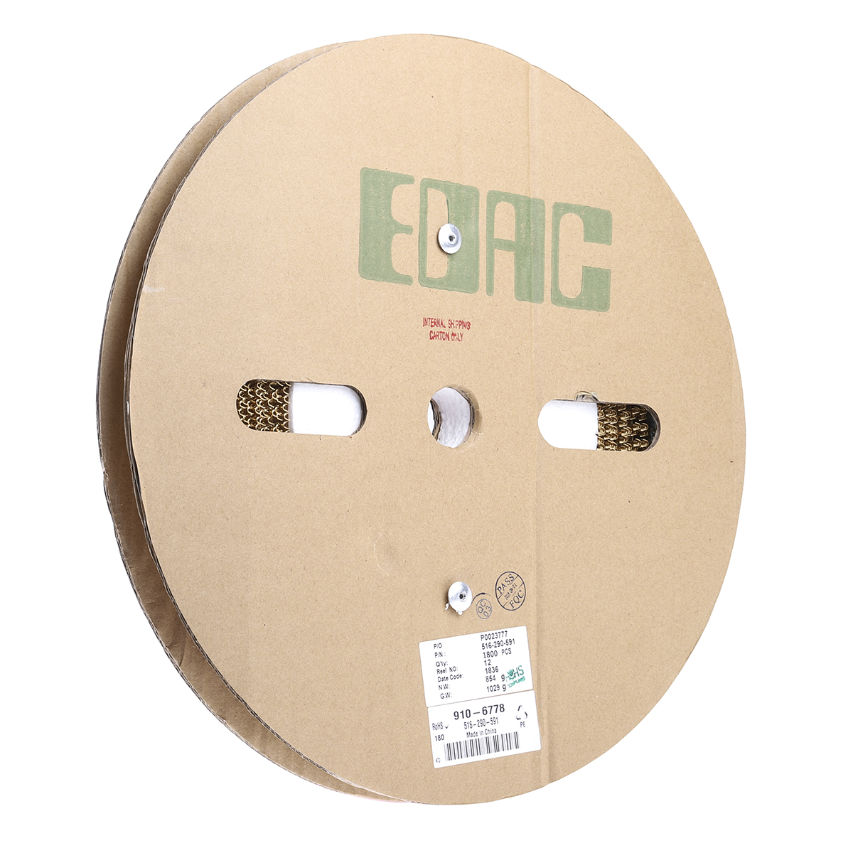 516-290-591 EDAC, 516 Backplane Connector, Straight, 120 Way