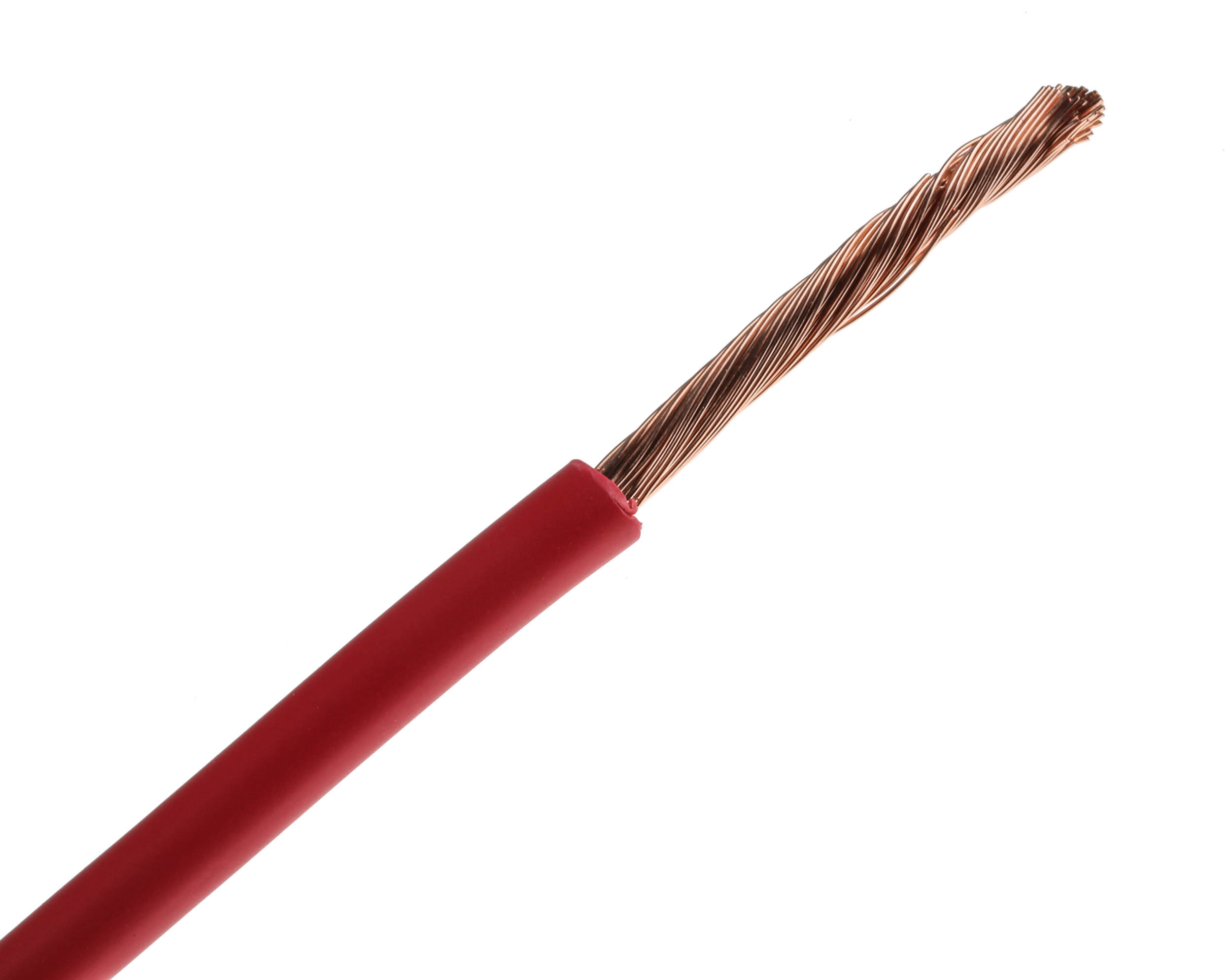 RS PRO FLEXIBLE BK Series Red 6 mm² Hook Up Wire, 9 AWG, 80, 25 m, Polyvinyl Chloride, Polyvinyl Chloride
