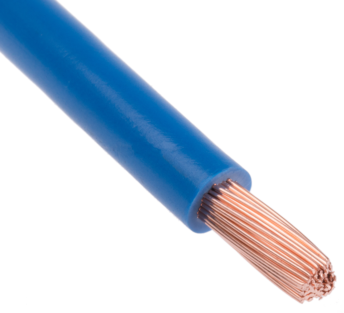 RS PRO FLEXIBLE BK Series Blue 10 mm² Hook Up Wire, 7 AWG, 80, 25 m, Polyvinyl Chloride, Polyvinyl Chloride