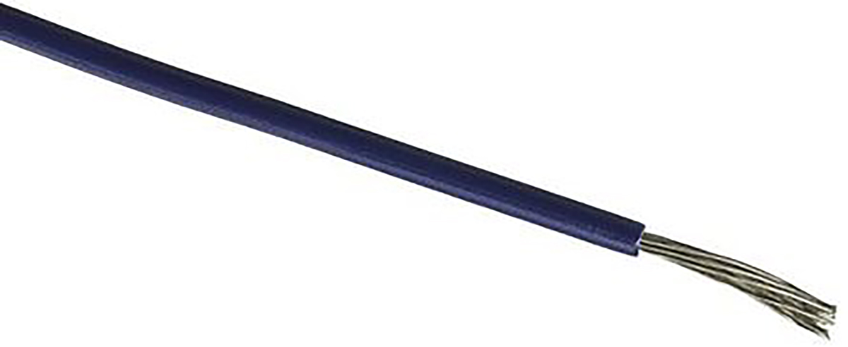 RS PRO FLEXIBLE BK Series Blue 16 mm² Hook Up Wire, 5 AWG, 126, 25 m, Polyvinyl Chloride, Polyvinyl Chloride