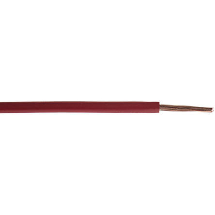 RS PRO FLEXIBLE BK Series Red 25 mm² Hook Up Wire, 3 AWG, 196, 25 m, Polyvinyl Chloride