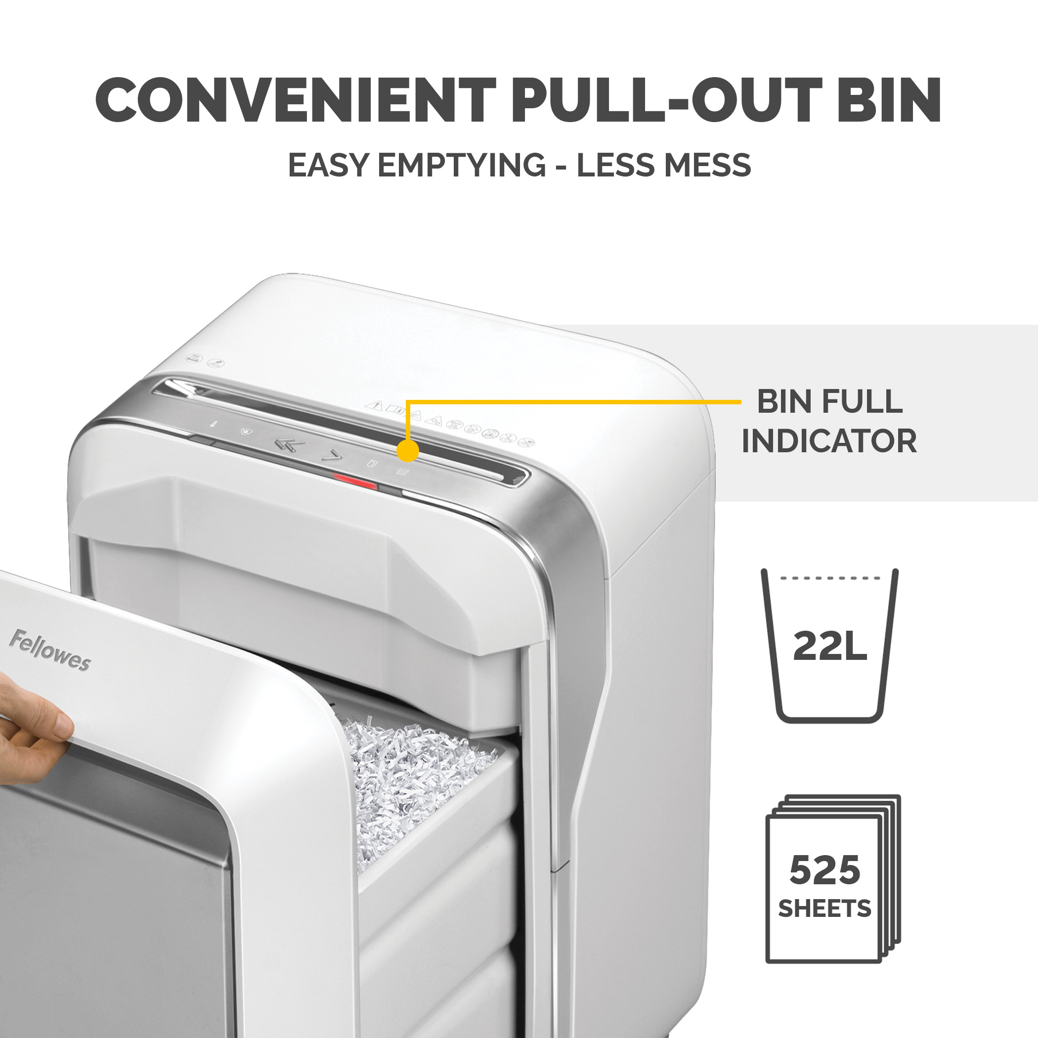5160101 Fellowes Powershred, Powershred LX201 Powershred LX201 22 L Micro Shredder