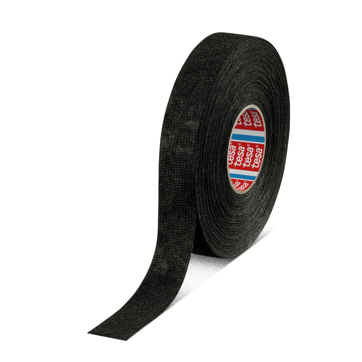 Tesa Tesa 51608 Black Polyethylene Terephthalate PET Fleece Wire Harness Tape, 19mm x 25 m
