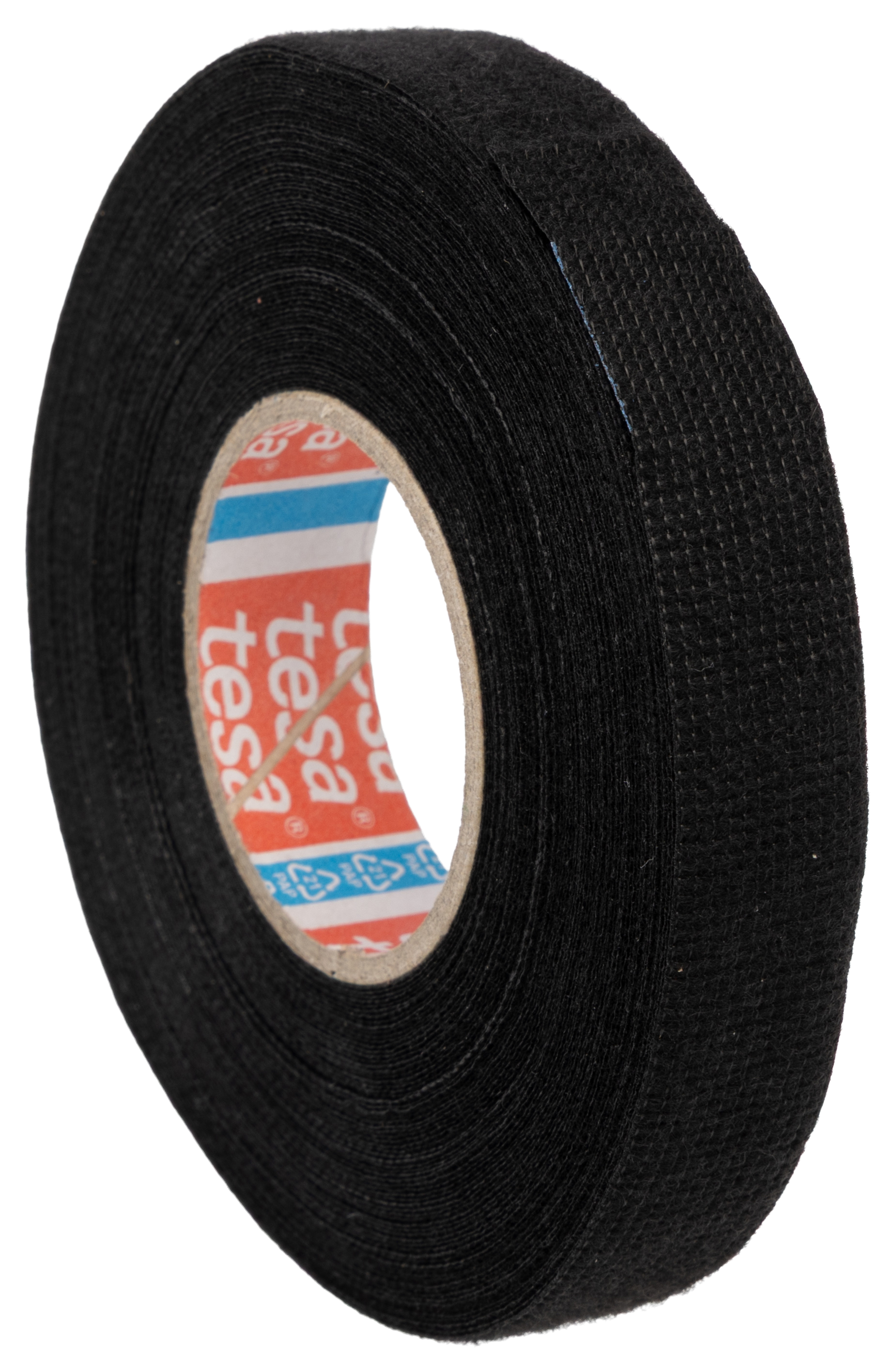 51608-00006-00 Tesa Tesa 51608 Black Polyethylene Terephthalate PET Fleece Wire Harness Tape, 15mm x 15 m