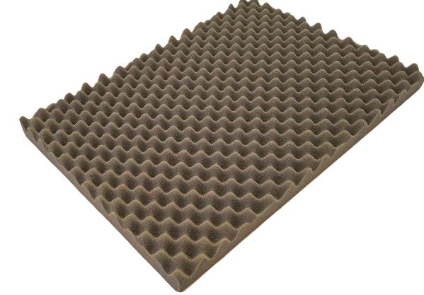 RS PRO Adhesive Backing Polyurethane Foam Acoustic Insulation, 700 mm x 500mm x 50 mm