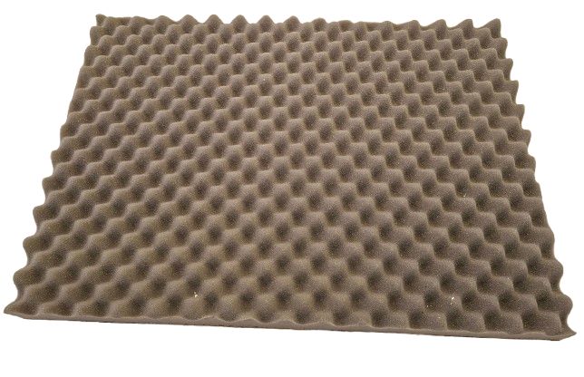RS PRO Adhesive Backing Polyurethane Foam Acoustic Insulation, 700 mm x 500mm x 50 mm