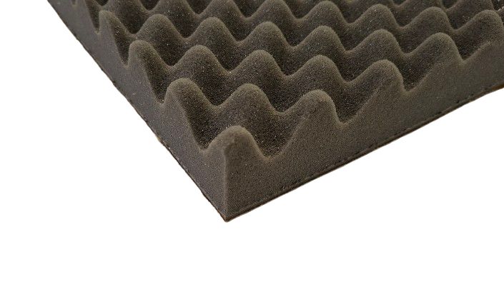 517-853 RS PRO Adhesive Backing Polyurethane Foam Acoustic Insulation, 700 mm x 500mm x 50 mm