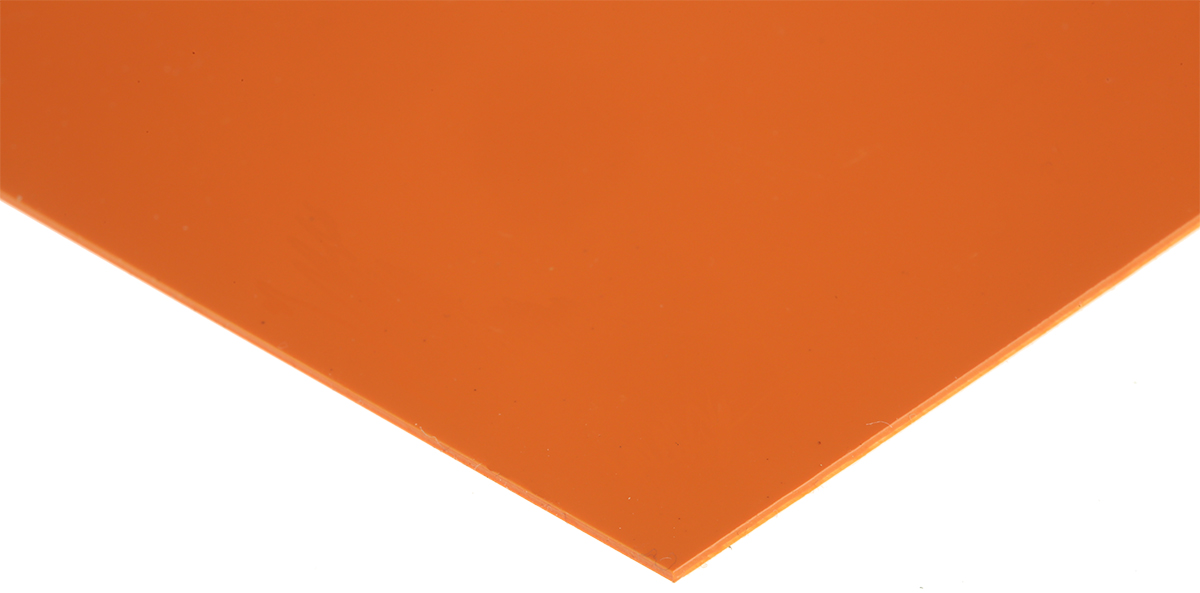 519-030 RS PRO Coral Vinyl Plastic Shim, 20 in x 5in x 0.762 mm