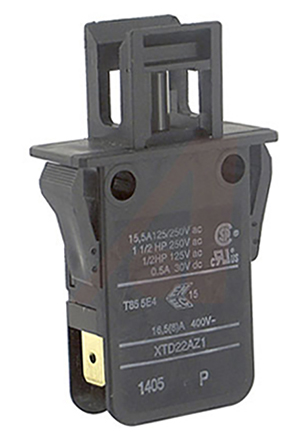 Johnson Electric Door Micro Switch, Plunger, DPST 16.5 A IP40, -20 → +85°C