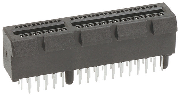 Amphenol Communications Solutions 64 Way PCI, PCIe Memory Card Connector With Solder Termination