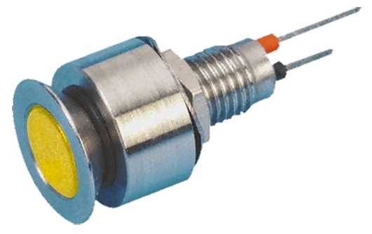 Marl Yellow Panel Mount Indicator, 24V dc
