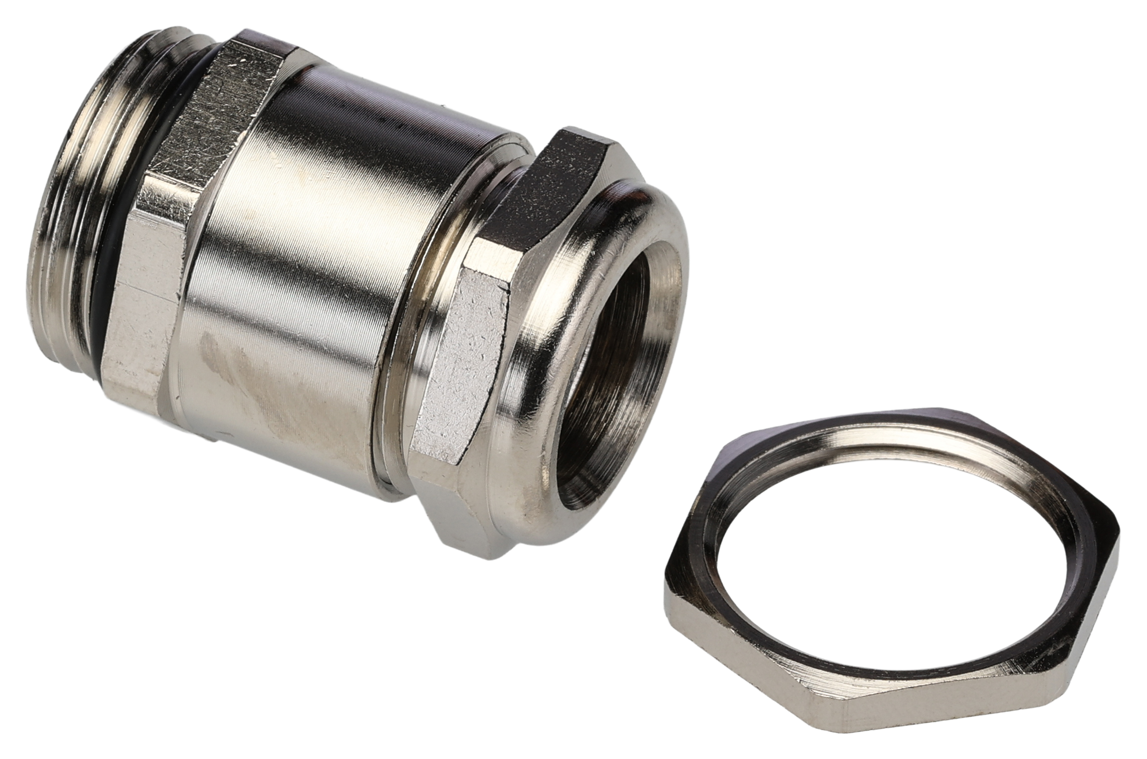 Lapp Silver Brass Cable Gland Locknut, PG13.5 Thread, IP68
