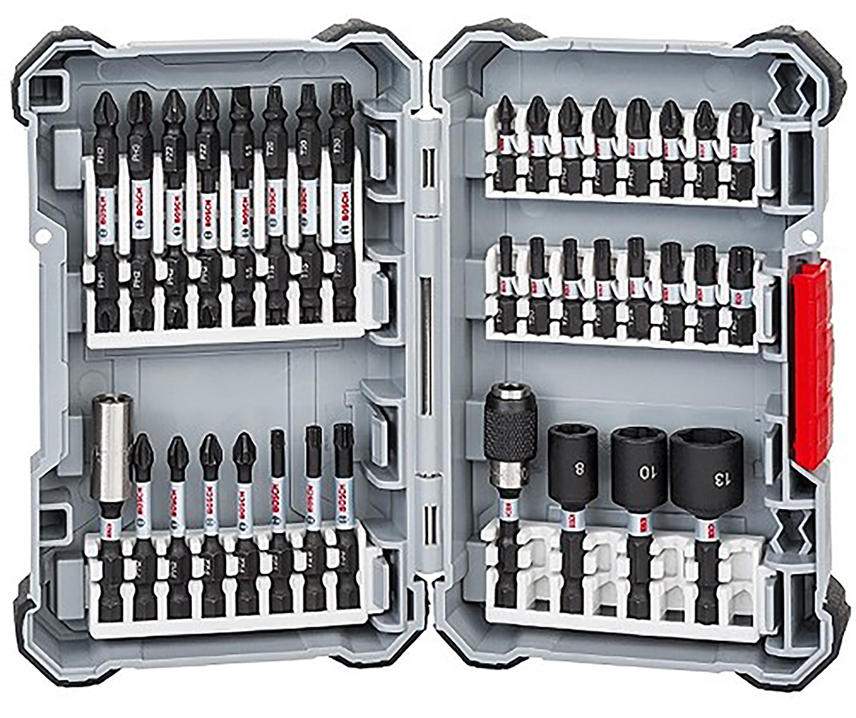 Bosch Impact Bit Set 36 Pieces, Phillips, Pozidriv, Torx