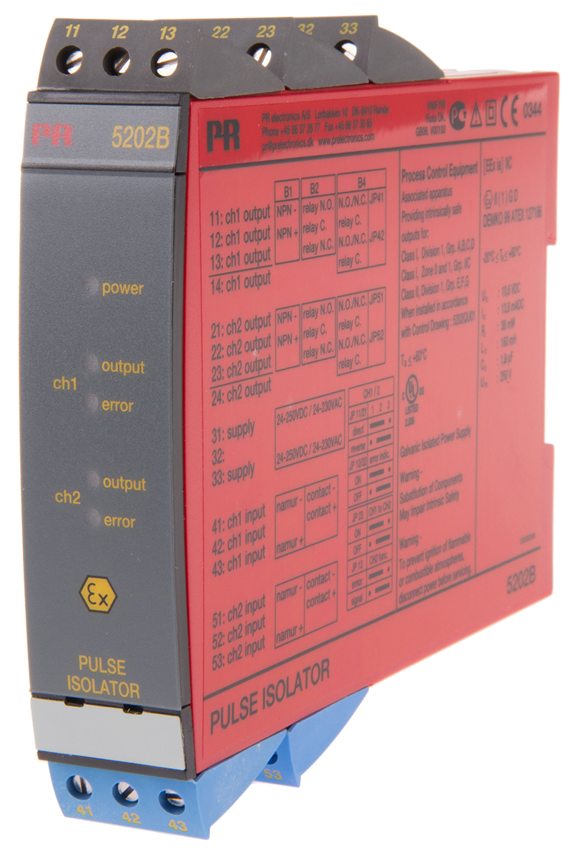 PR Electronics 2 Channel Galvanic Barrier, ATEX