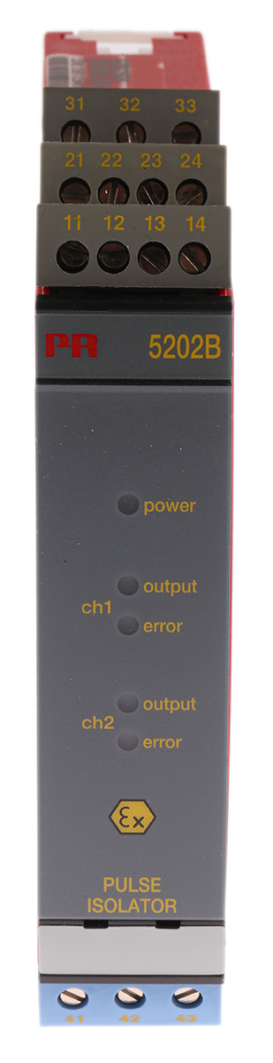 PR Electronics 2 Channel Galvanic Barrier, Pulse, IECEx, ATEX