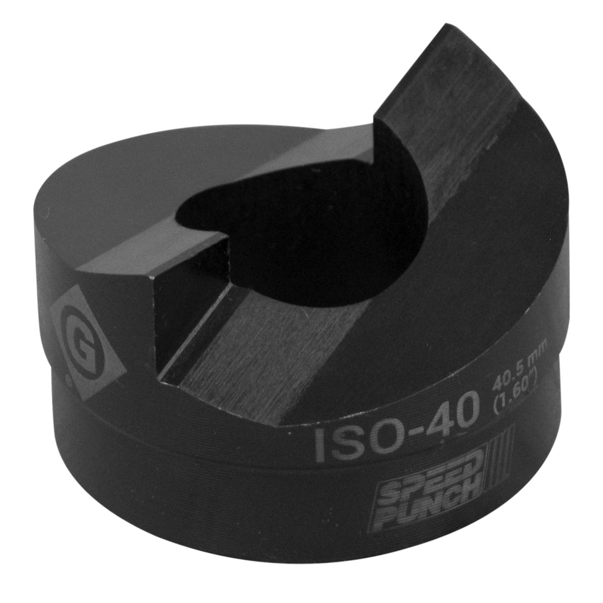 Greenlee , 1 Piece Punch & Die Set, 40.5 mm, kit contents: Pg 16, Iso 25, Speed Lock & Draw Stud 9.5 mm And 19 mm, Iso