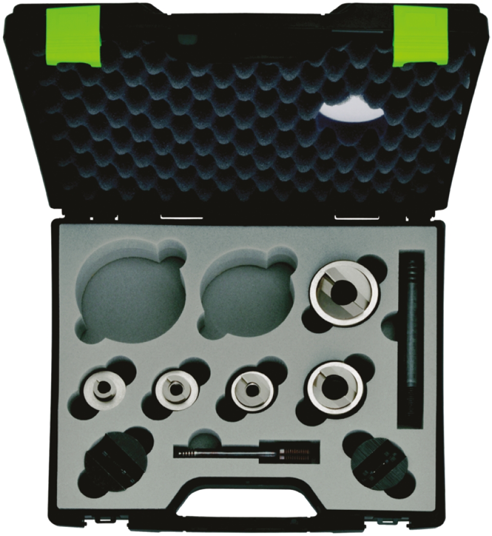 Greenlee , 7 Piece Punch & Die Set, kit contents: 40, Punch & Die Iso 16, 50, Punch & Die Pg 16, 20, 32, Speed Lock &
