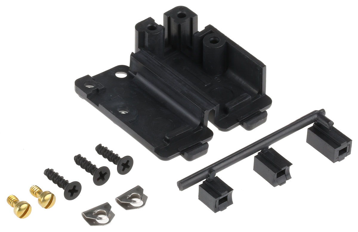 5207908-1 TE Connectivity AMPLIMITE HD-20 Series Plastic Right Angle D-Sub Backshell, 9 Way