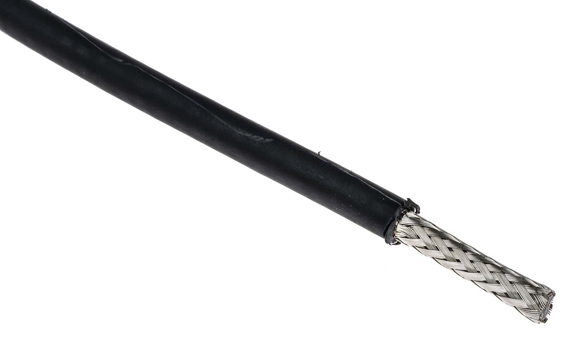 Belden MRG5801 Series, 500 m, RG58 Coaxial Coaxial Cable 50 Ω, Black, Unterminated