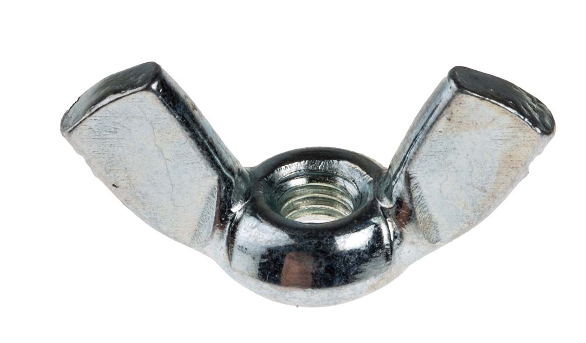 521-850 RS PRO 18 mm Bright Zinc Stainless Steel Wingnut, M4
