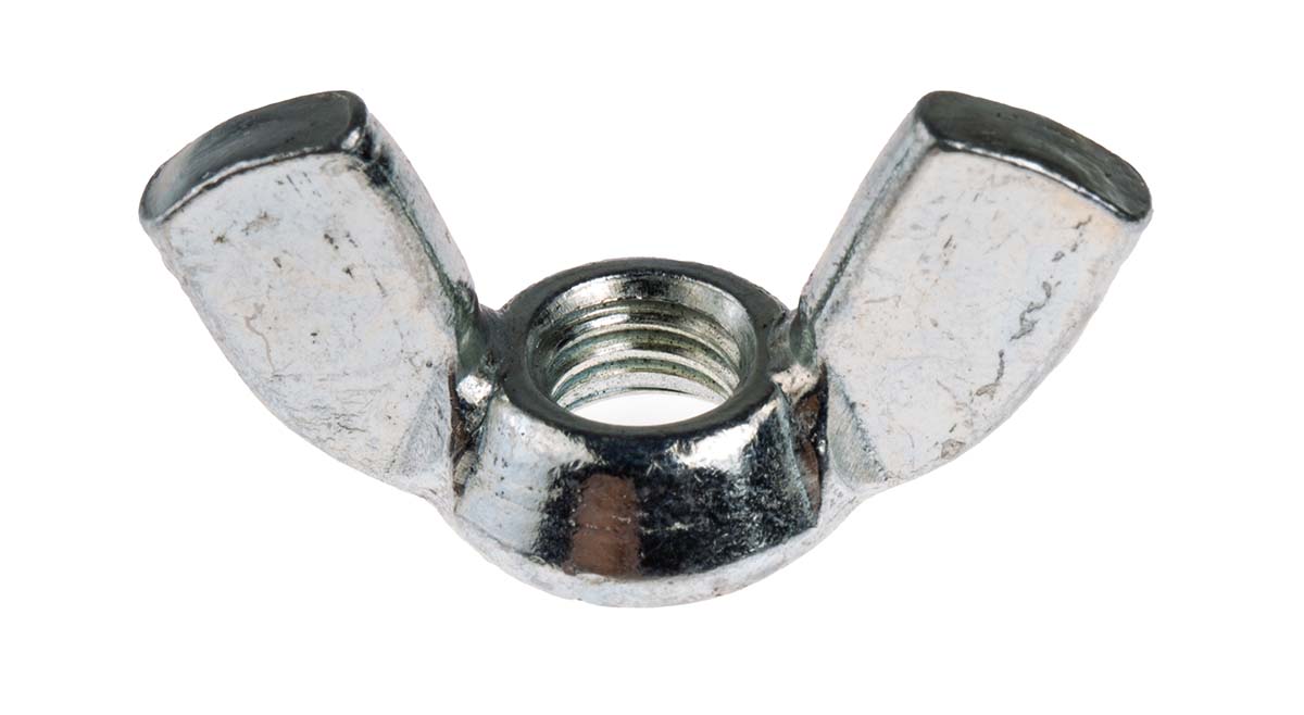 521-872 RS PRO 30 mm Bright Zinc Stainless Steel Wingnut, M6