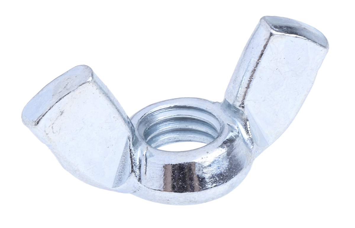 RS PRO 36 mm Bright Zinc Stainless Steel Wingnut, M8