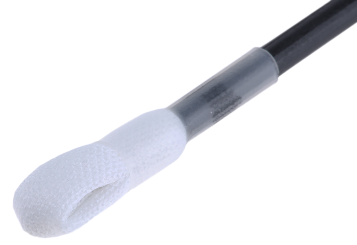 52121 Chemtronics Polyethylene Terephthalate Cotton Bud & Swab, Fibreglass Reinforced Nylon Handle,For use with Clean Room,