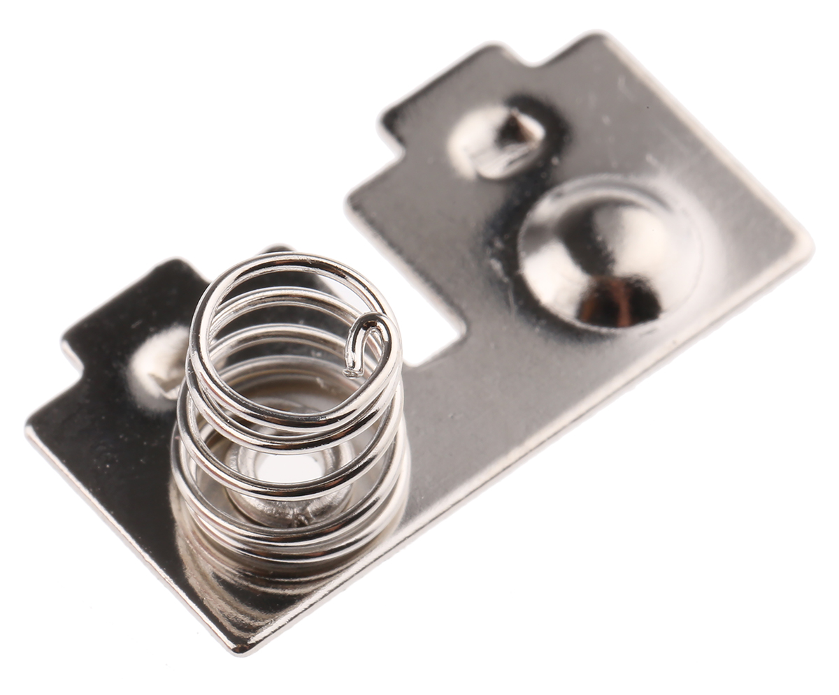 Keystone Button and Coil Spring N, AAA Battery Contact
