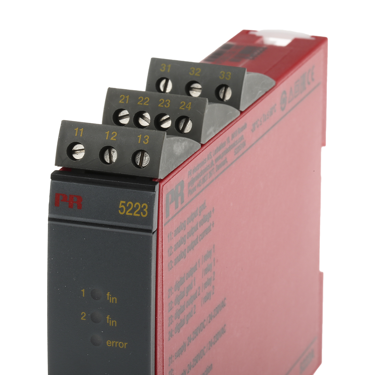 5223a2 PR Electronics 5 Series Signal Conditioner, Frequency Input, NPN, Relay, TTL, PNP Output, Zone, Zone 2, FM, DNV GL,