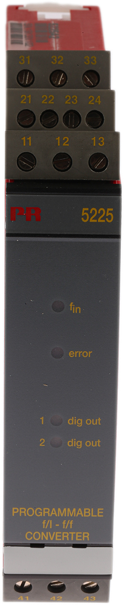 PR Electronics 5200 Series Universal Transmitter, Frequency Input, Relay, Current, Voltage Output, 19.2V dc, 28.8 V dc