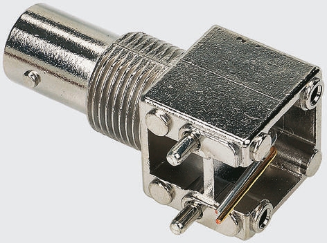 TE Connectivity BNC Series PCB Female BNC, 50 Ω, Right Angle Body Solder