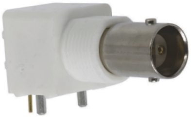 TE Connectivity AMP Series Through Hole Female Twin Axial, 75 Ω, Right Angle Body Solder