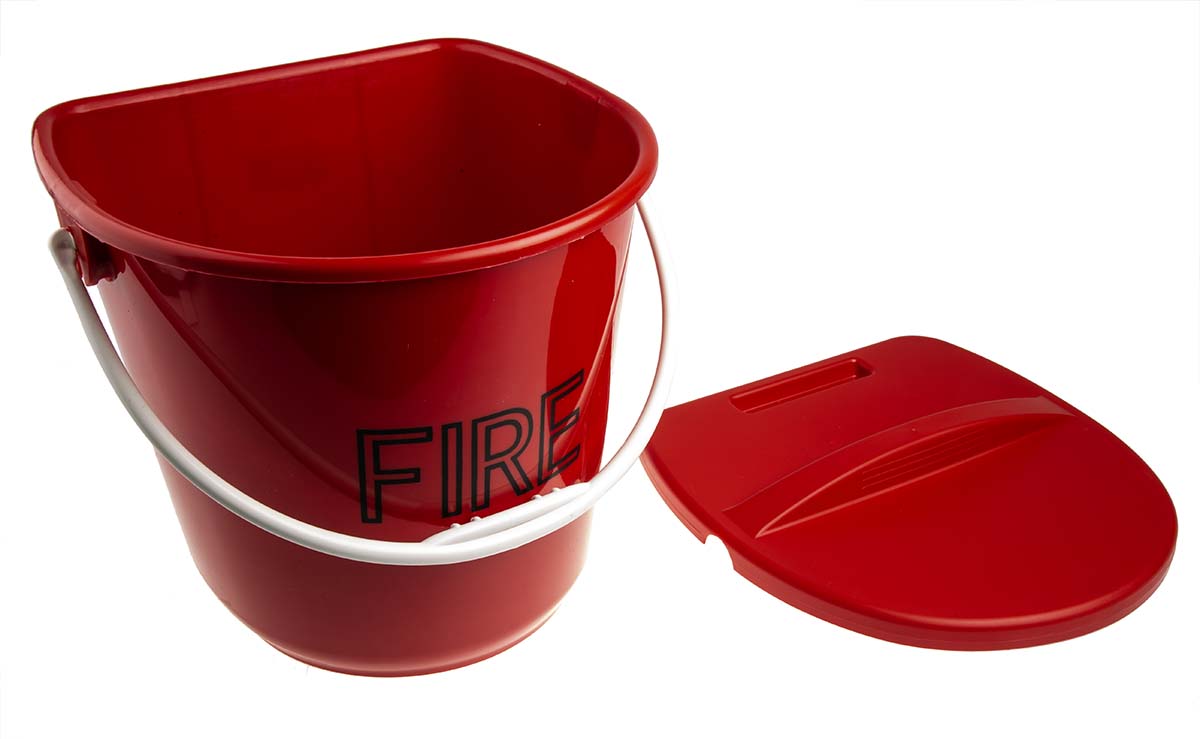 523-061 RS PRO Wall Plastic Fire Bucket