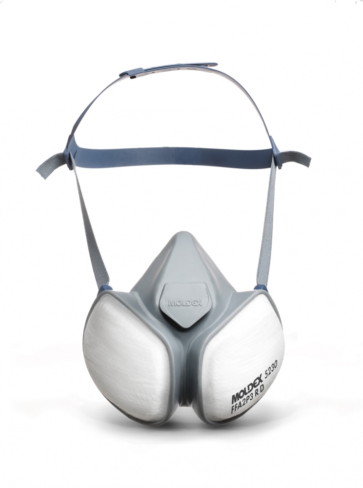Moldex Compact Series Half Mask Replacement Filter Included Respirator Mask, Size One Size Hypoallergenic