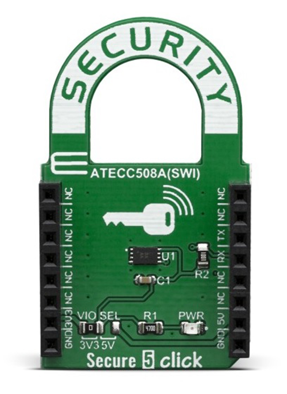 MikroElektronika Secure Click Schematic V100 MIKROE-3774