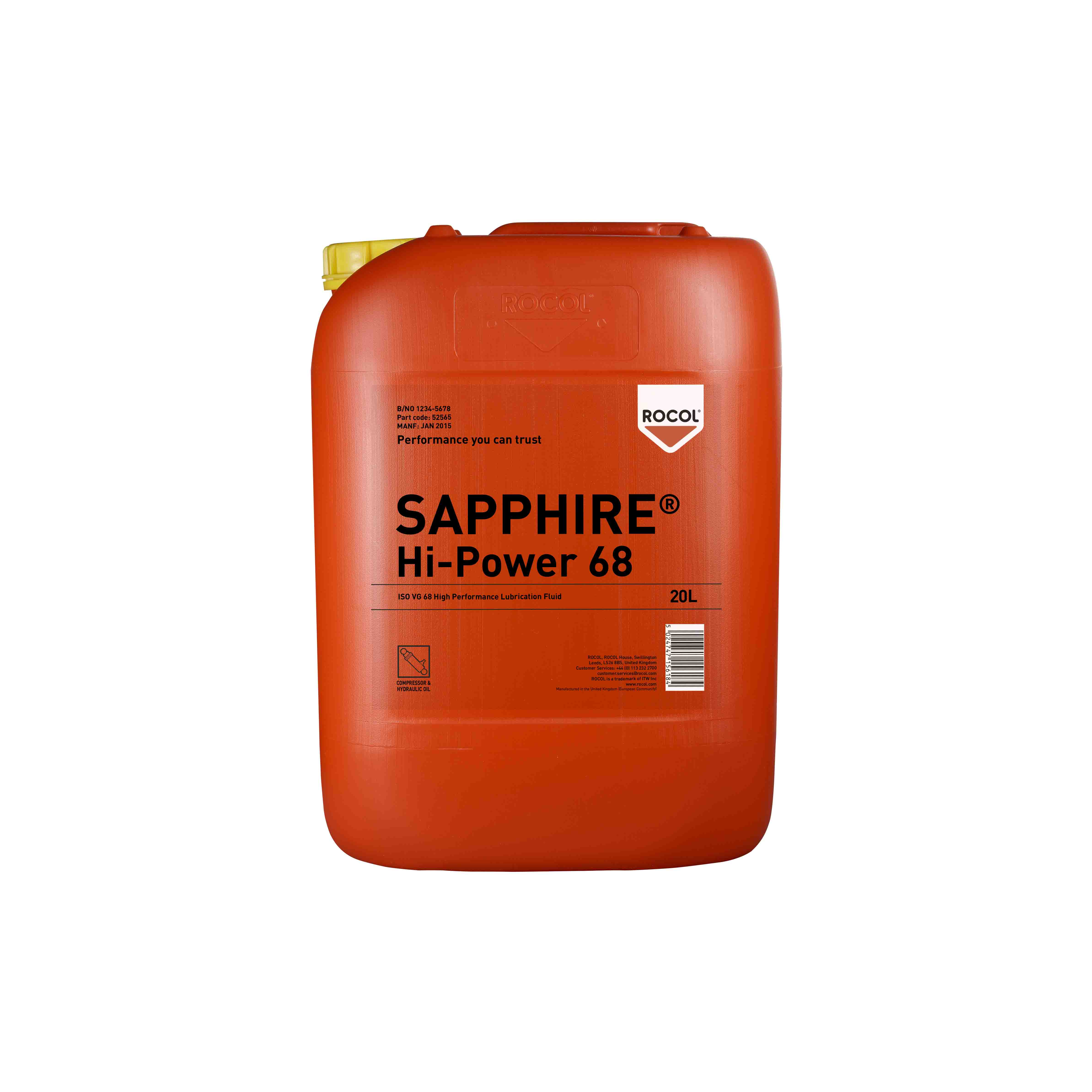 Rocol Hydraulic Fluid 52565, 20L