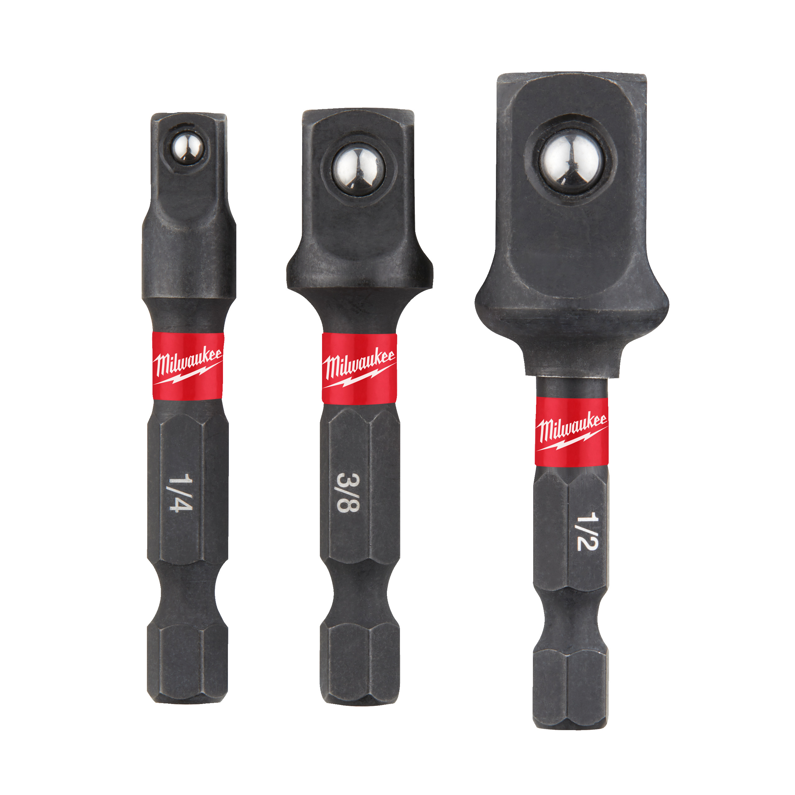 4932479228 1/2 in, 1/4 in, 3/8 in Hexagon, Square Socket Adaptor Set