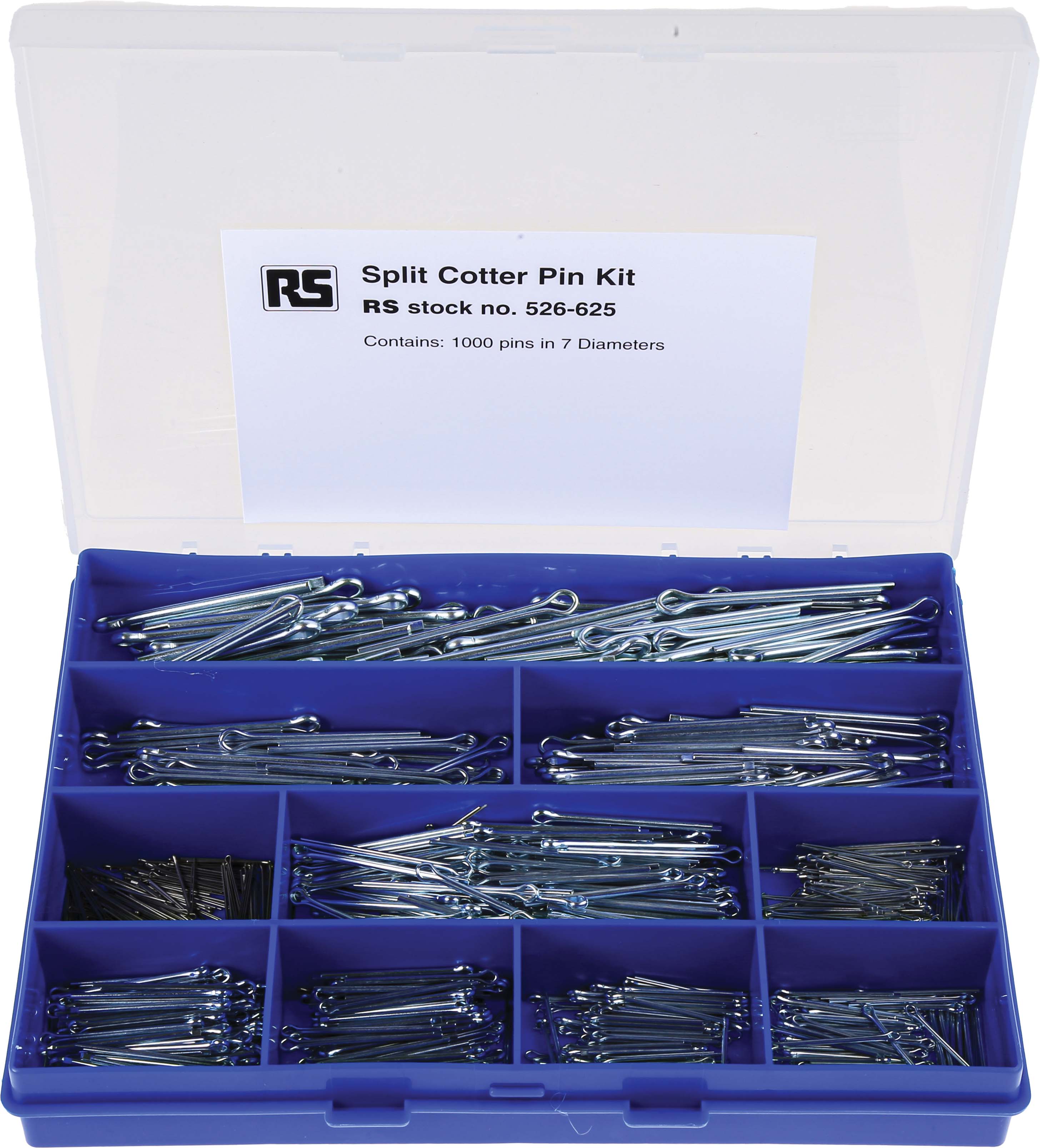 RS PRO 50.8 mm Bright Zinc Steel Split Pin, 4 mm Diameter