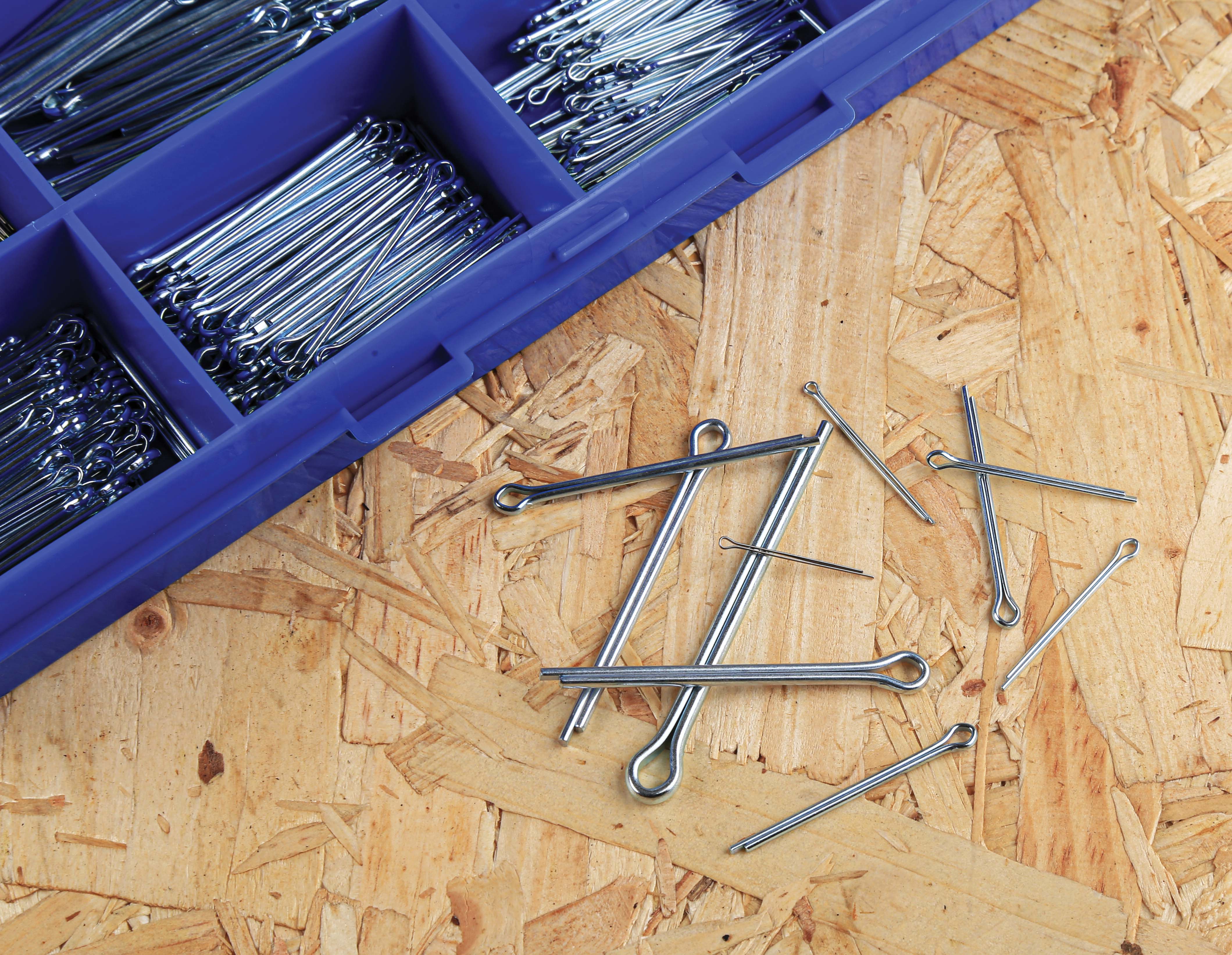 526-625 RS PRO 50.8 mm Bright Zinc Steel Split Pin, 4 mm Diameter