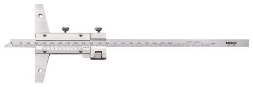 Mitutoyo 527-102 200 mm Metric Depth Gauge, Stainless Steel, 300 g