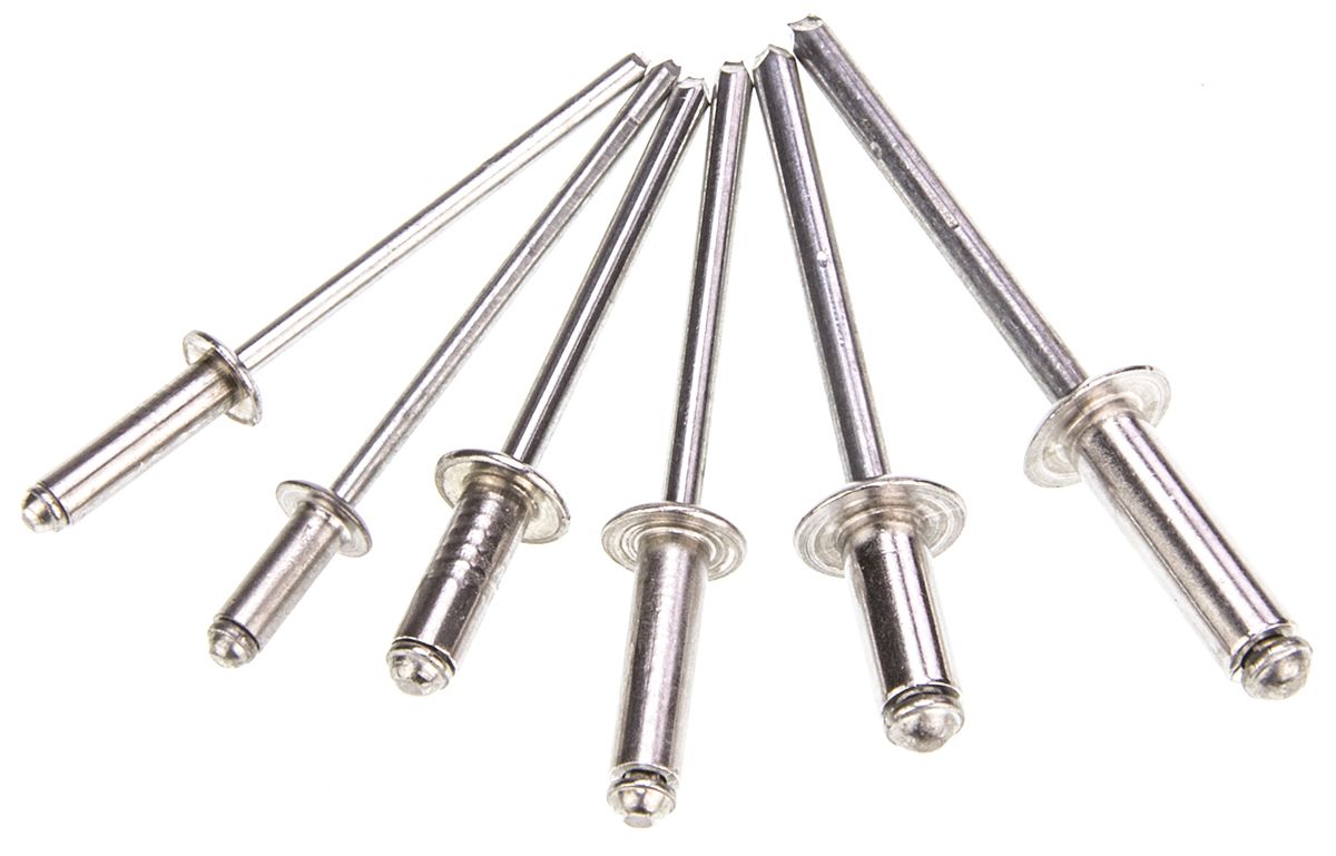 Mapa Plain Steel Aluminium Pop Rivet Kit Rivet Set, 1600 pieces