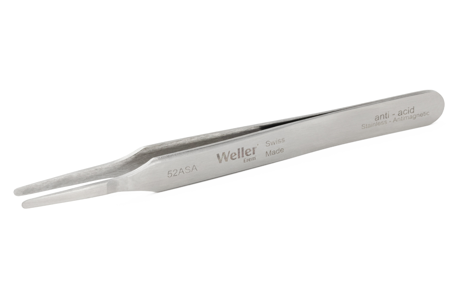 Erem 120in Stainless Steel Rounded ESD Safe Tweezer