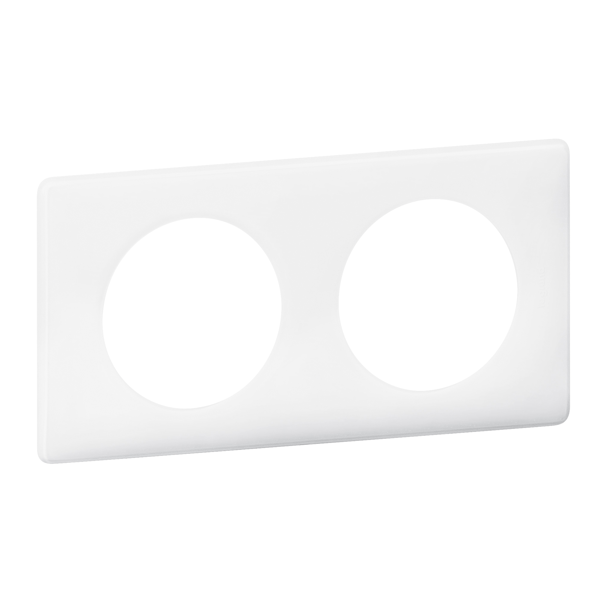 Legrand White 2 Gang Plastic Gang Plate
