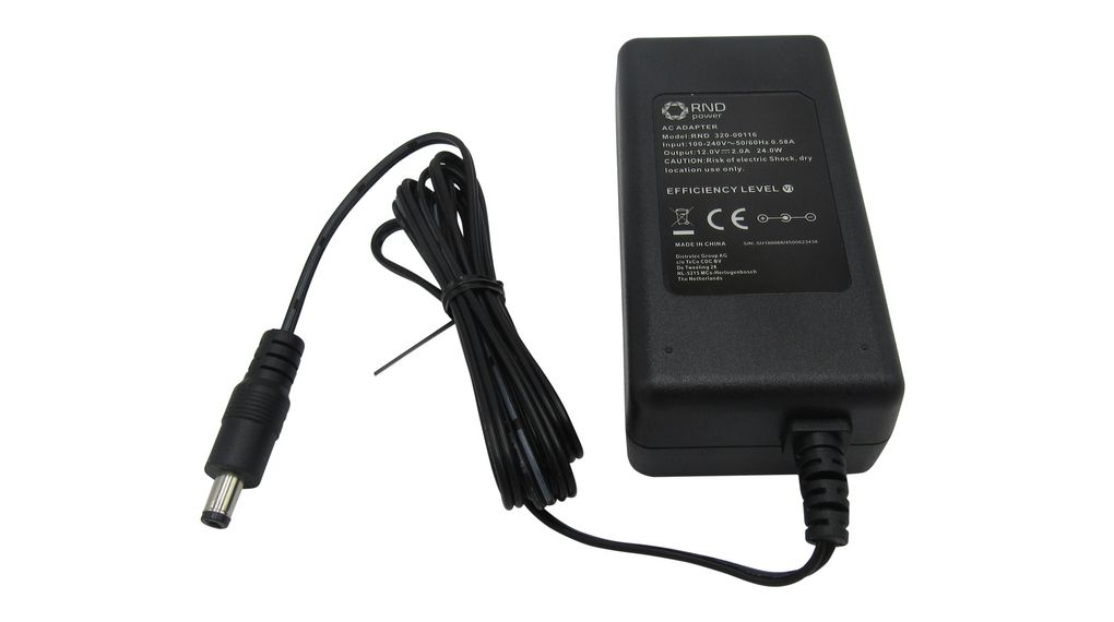 rnd-320-00116 Desktop Power Supply (12V, 2A), C14