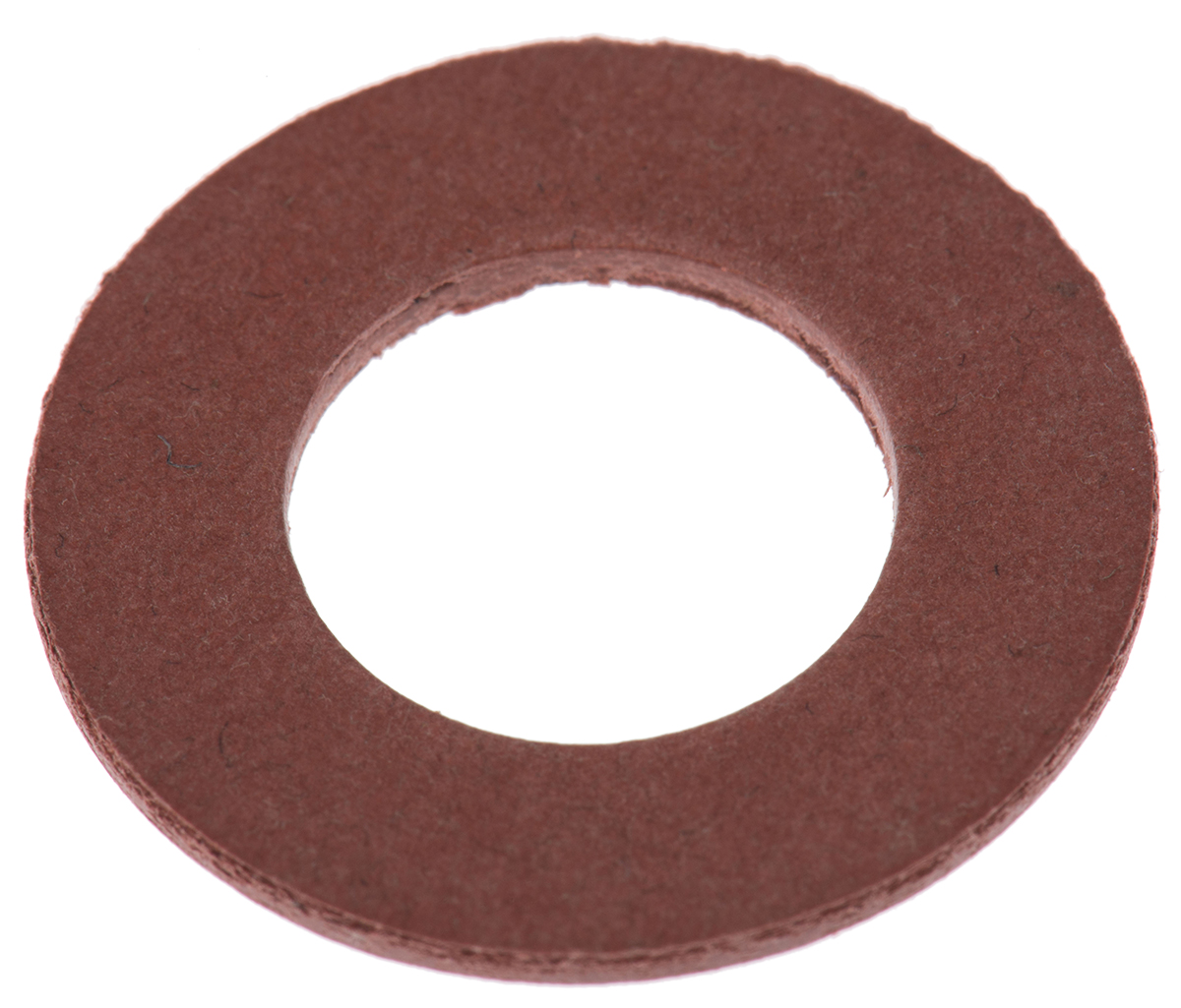 RS PRO Vulcanised Fibre Washers, M12, RoHS