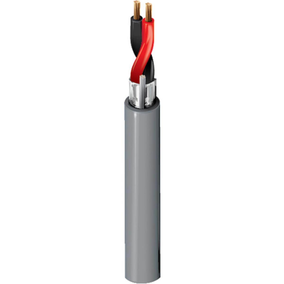 Belden 5300FE Control Cable, 2 Cores, 0.82mm² 18 AWG, Screened, 152 m, Grey Polypropylene Sheath