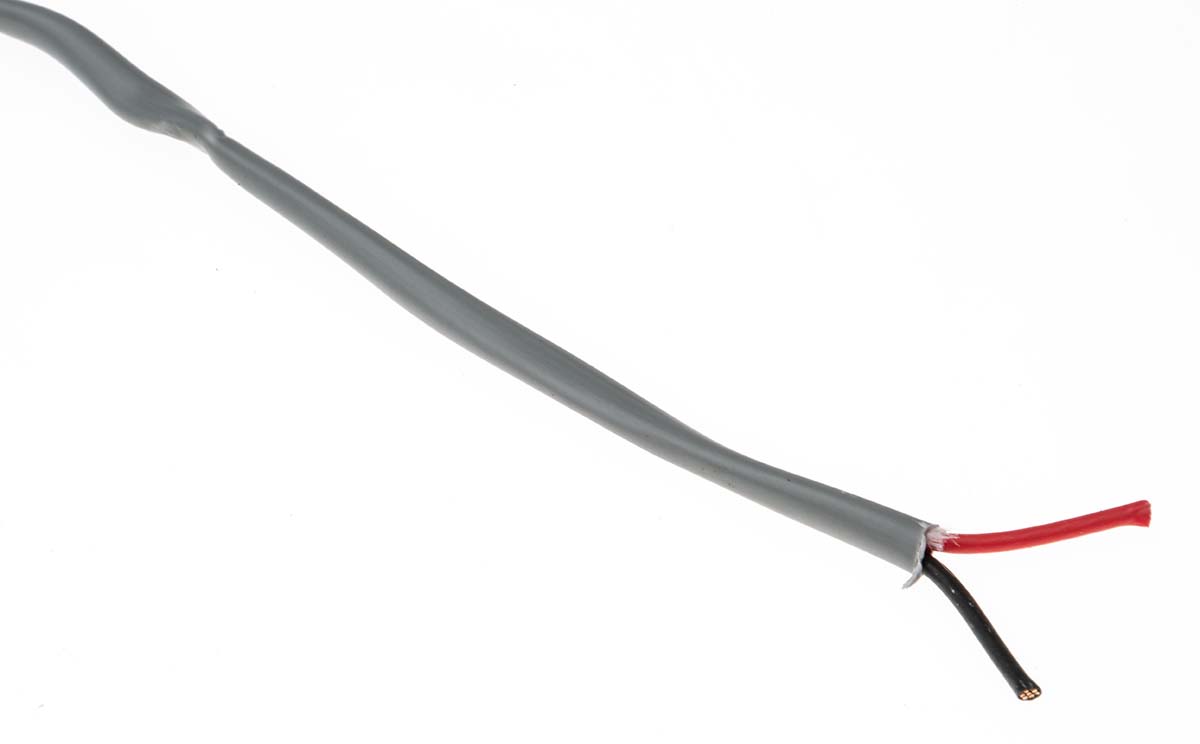 Belden 5300UE Control Cable, 2 Cores, 0.82mm² 18 AWG, Unscreened, 152 m, Silver Polypropylene Sheath